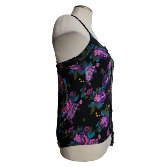 Streetwear Society | Black with Florals Tank Top - Picture 2 of 7